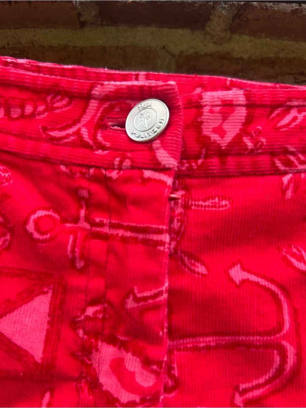 Lilly Pulitzer Bright Red Nautical Print Pants size 8 - Picture 5 of 10